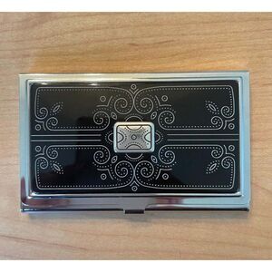 Brighton Silver & Black Business/Credit Card Holder